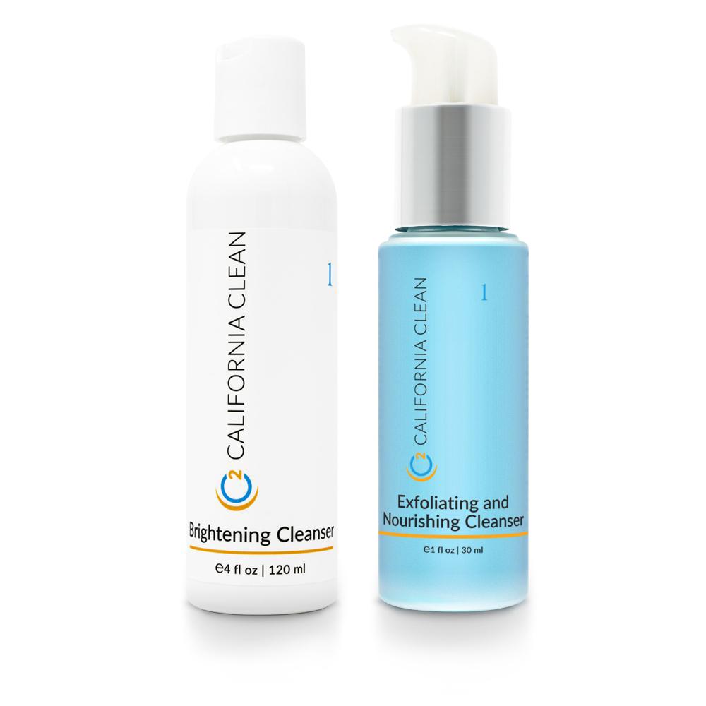 Squeaky Clean Bundle - Brightening Cleanser and Exfoliating & Nourishing Cleanser